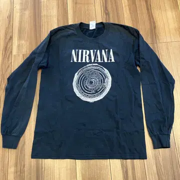 NIRVANA 롱 슬리브 티셔츠 2003년 제작 블랙