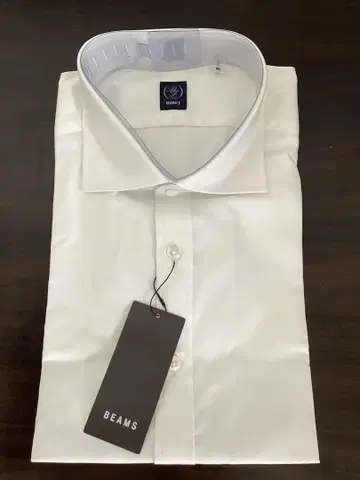 BEAMS 화이트 드레스 셔츠 XL 반팔