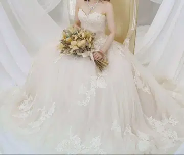 웨딩 드레스 A 라인 튤 자수 엔조아니