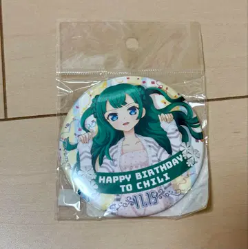 프리파라 츠키카와 치리 벌스데이 캔뱃지 미사용 새상품