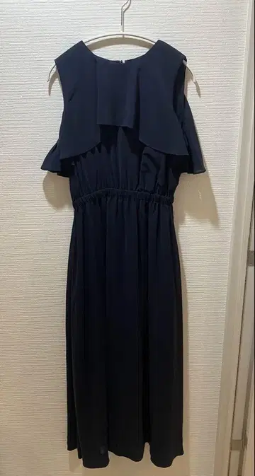 FRAY I.D 쉬폰 롱 원피스 블루 계열