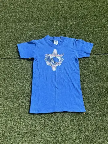 90s BELTON XL 파랑 티셔츠 구제 의류 made in usa