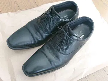 텍시 럭스 24.5 EEE 가죽 신발 블랙