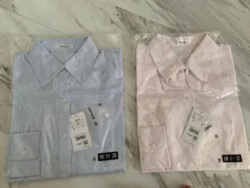여성용 블라우스 본맥스 9호 핑크 블루 리본 포함