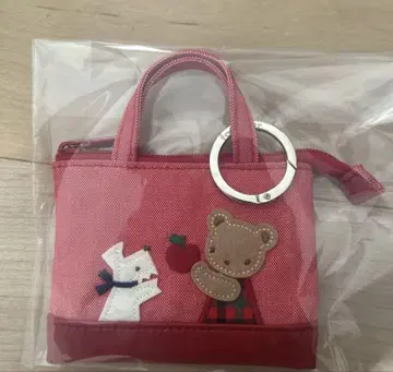 미사용 새상품 패밀리아 미니 데님 백 빨간색