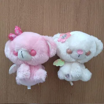 곰 봉제 인형 (화이트 핑크) 스위트 베어