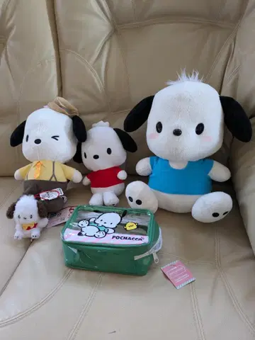 포차코 봉제 인형 4개 + 파우치