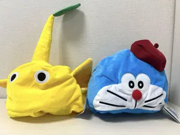 피크민 변신 모자 도라에몽 그림 세계 이야기 봉제 인형 모자