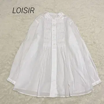 [ 새상품급 ] LOISIR 로와즈 그런지 론 핀턱 블라우스 BIGI