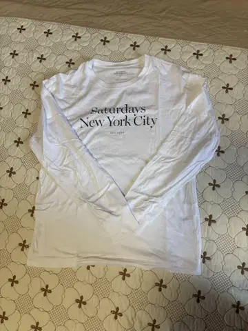 SATURDAYS NEW YORK CITY 긴팔 티셔츠 M 화이트