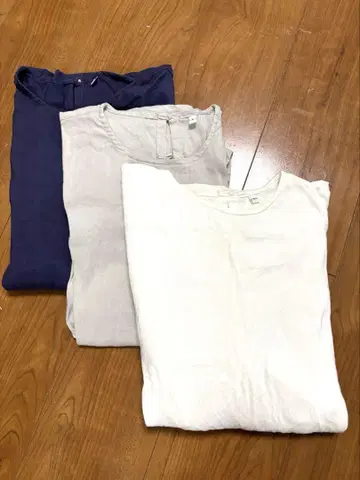 3장 세트입니다! 무인양품 린넨 레이온 시원한 블라우스 L 사이즈