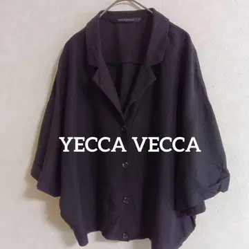 YECCA VECCA 예카베카 블랙 반팔 셔츠 크롭 길이