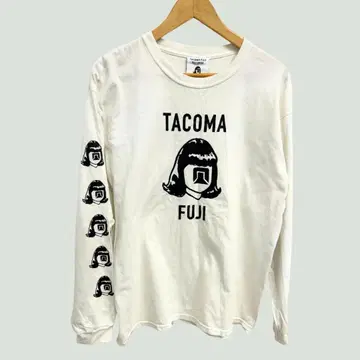 TACOMA FUJI RECORDS 긴팔 티셔츠 L 아이보리 남성용