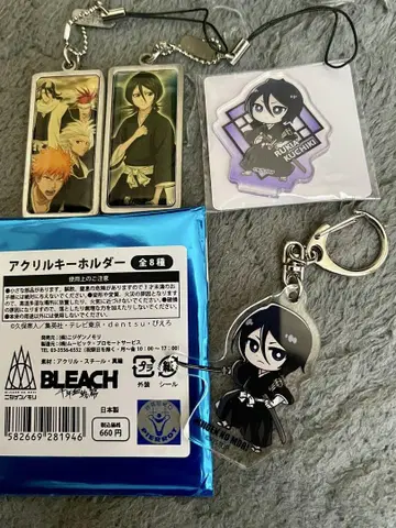 BLEACH 후목 루키아 니지겐노모리 아크릴 키링 & 페어 스트랩