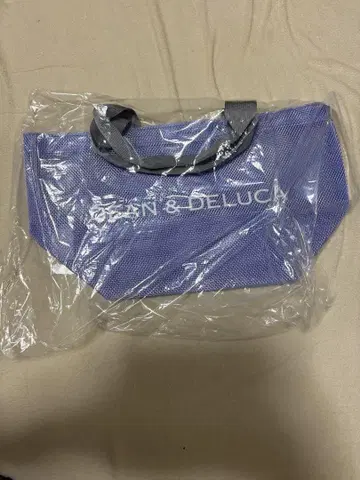 DEAN & DELUCA 보라색 메쉬 토트백