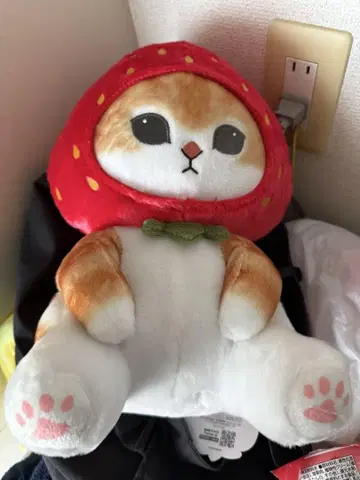 딸기냥 봉제 인형 모프 샌드