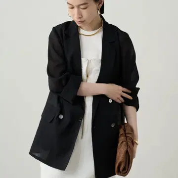 LOUNGEDRESS(라운지 드레스) 린넨 라이크 시어 자켓