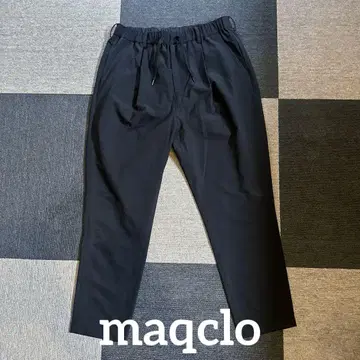 maqclo 블랙 이지 팬츠 허리밴딩