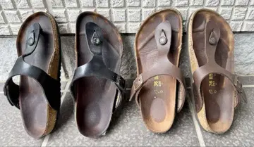 BIRKENSTOCK 플립플랍 36 사이즈 블랙&브라운 2개 세트 초특가
