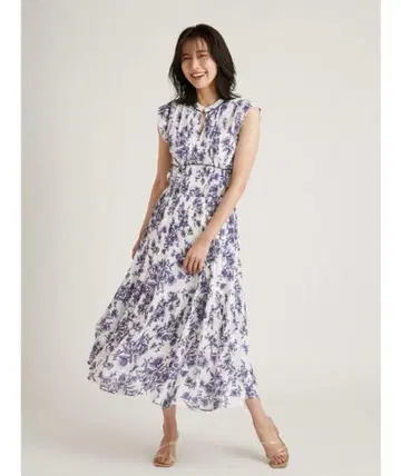 SNIDEL 스나이델 프린트 플리츠 원피스 [가격 인하 OK]