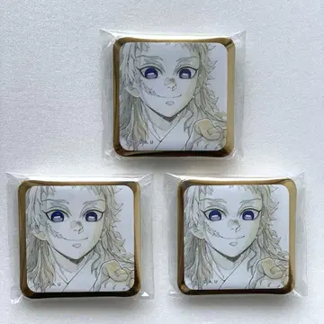 귀멸의 칼날 ufotable 다이닝 기둥 연습편 스퀘어 캔뱃지 사비토