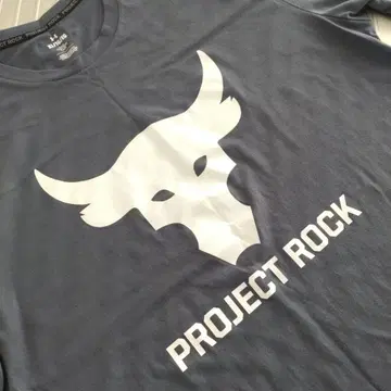 Project Rock 그레이 티셔츠 XL 언더아머