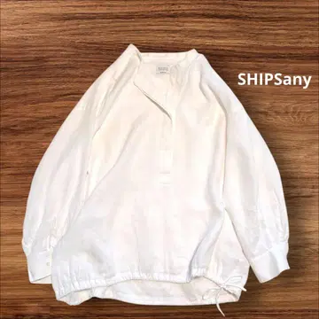 SHIPSany 쉽스 오가닉 린넨 롱 슬리브 블라우스
