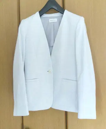 플라스테 노카라 린넨 블렌드 자켓