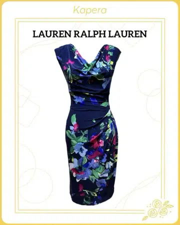 Lauren Ralph Lauren 슬리브리스 원피스 꽃무늬 미사용품