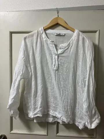 린넨 화이트 셔츠 M 사이즈 ZARA