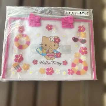 헬로키티 클리어 백 일광화상 키티