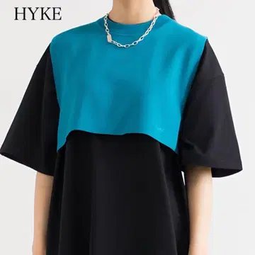 최근 모델 HYKE 하이크 S/C/P CREW NECK CROP TOP