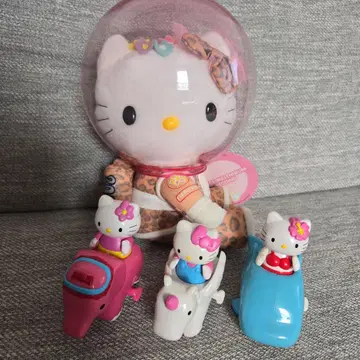 키티 맥도날드 레트로 봉제 인형 달리는 키티 완구 3개