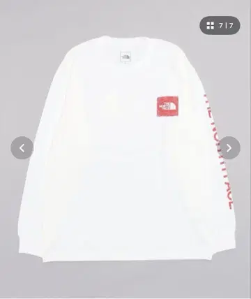 THE NORTH FACE 롱 슬리브 셔츠 화이트