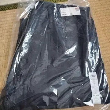 새상품급 유니클로 와이드 핏 테이퍼드 청바지 블루 W35(89cm)