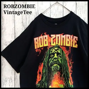 롭 좀비 밴드 T셔츠 XL 블랙 ROB ZOMBIE 빈티지
