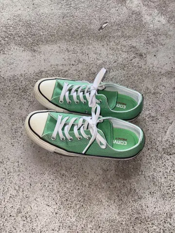 [ converse ] 그린 스니커즈 24.5cm