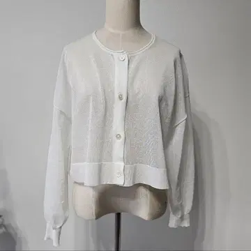 IENA 이에나 FILMY 크루넥 시어 가디건 화이트
