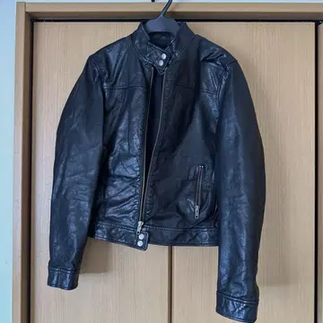 GAP 블랙 싱글 라이더 자켓 S