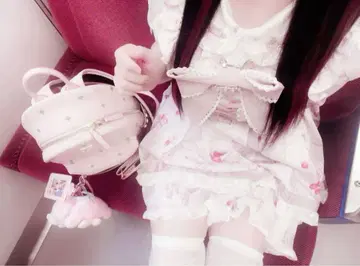 LIZLISA salon de fraise 패턴 셋업 반팔 핑크