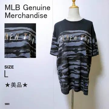MLB 뉴욕 양키스 T셔츠 카모플라쥬 L 사이즈 새상품급 남성용 반팔