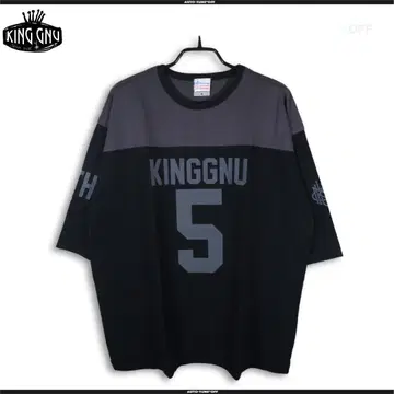 KING GNU FOOTBALL TEE BLACK M 츠네타 다이키
