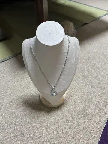눈물형 펄 펜던트 목걸이