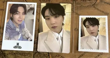 BTS SUGA 공식 트레이딩 카드 3장