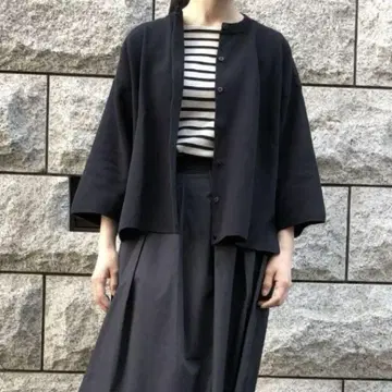 무인양품 이소재 콤비 가디건 택 포함 새상품