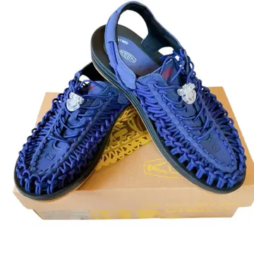KEEN 킨 UNEEK 남성용 뜨개질 샌들 27.5cm 네이비