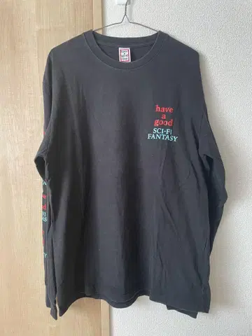 have a good time X-LARGE 블랙 긴팔 티셔츠