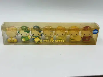 당시 산리오 헬로키티 손가락 인형 피규어 소프트 비닐 음악대 7개 세트