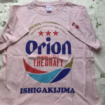 [레어] 오리온 맥주 T셔츠 이시가키섬 한정판 M 핑크 Orion