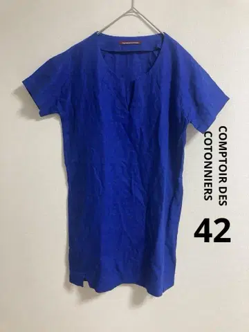 새상품급 린넨 COMPTOIR DES COTONNIERS 원피스 42